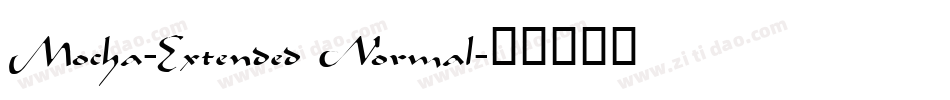 Mocha-Extended Normal字体转换